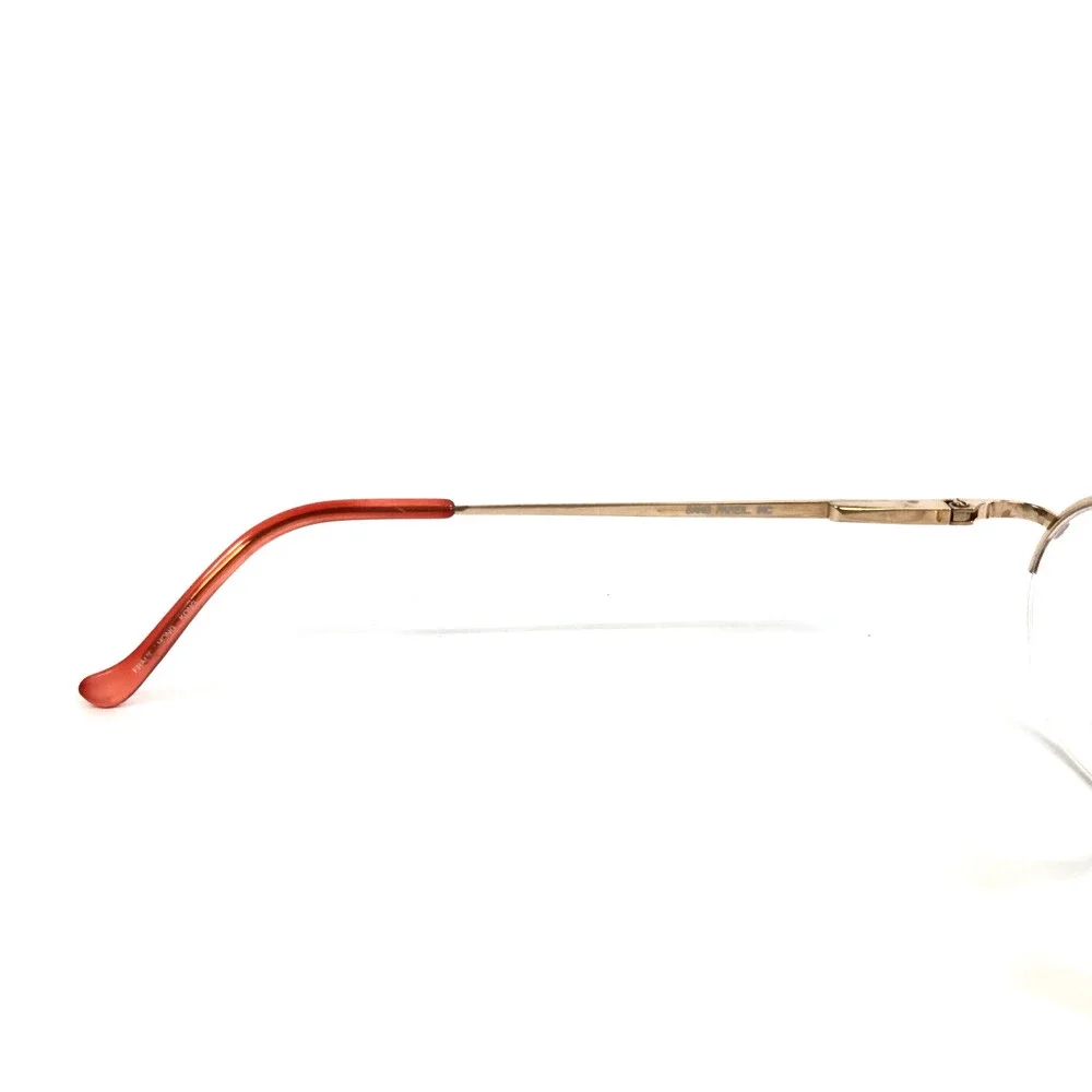 Vintage Linda Evans Eyeglasses Frame 207 SOFT ROSE Gold with Clip Ons 46-19-130